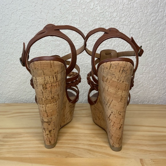 Brown Wedge Heels (6) - Picture 3 of 3